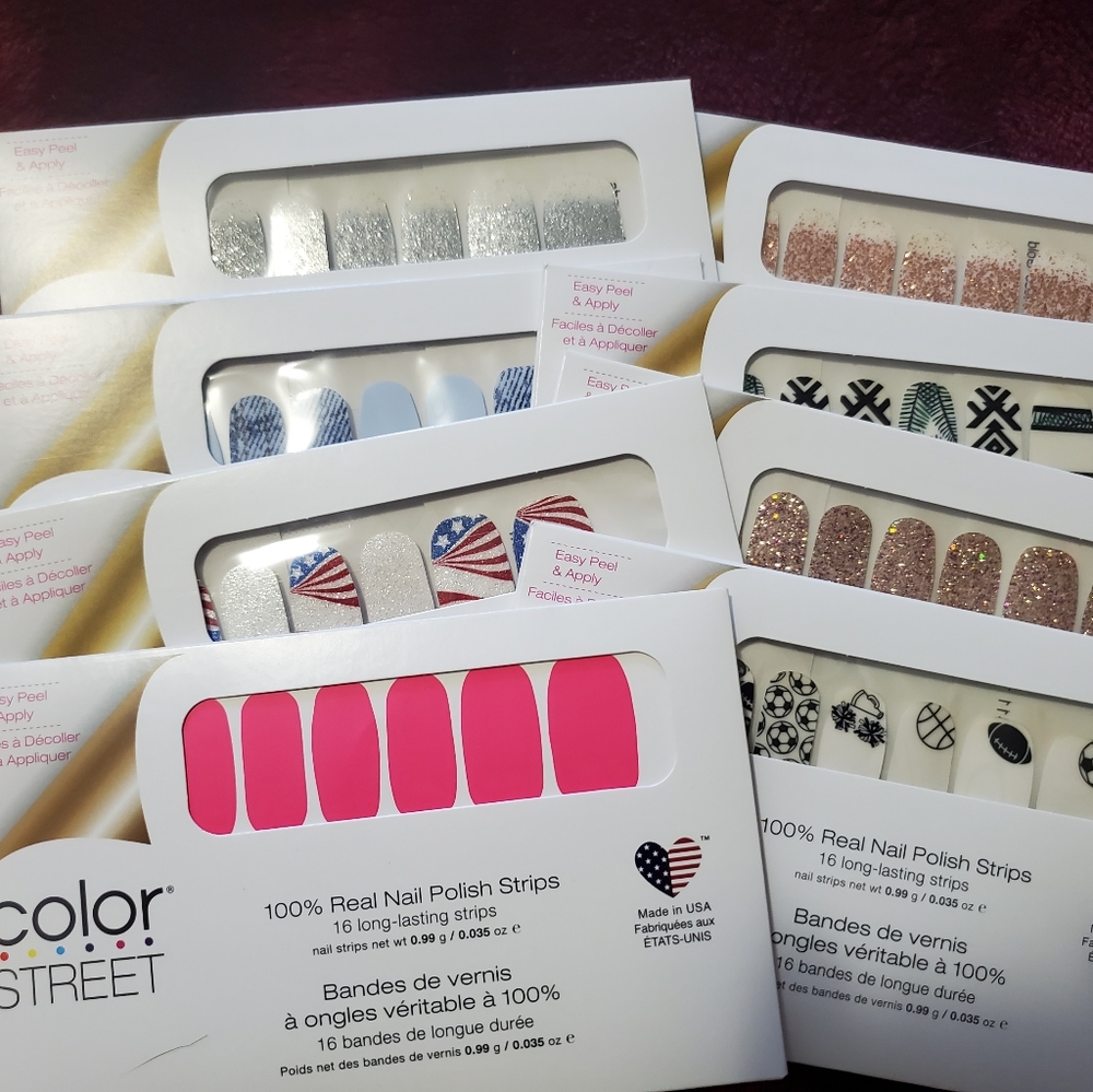 Color Street Nails Bundle of 8 sets